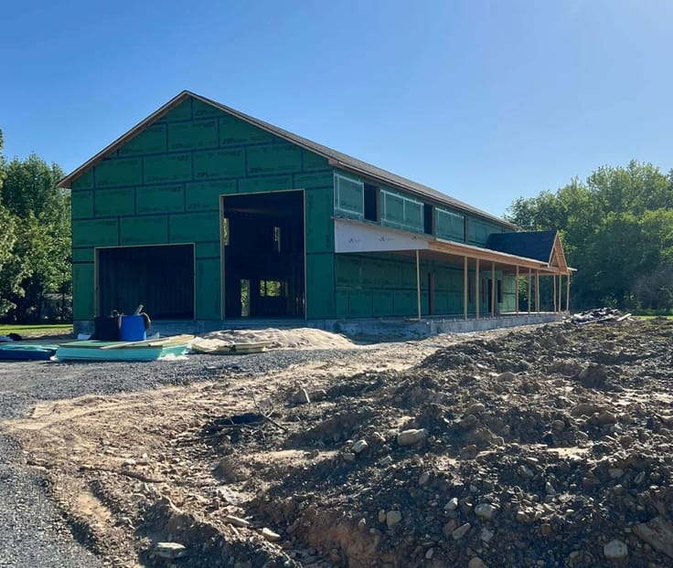 Electrical rough-in on new home construction